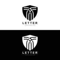 t brief logo, modern brief stijl vector, ontwerp geschikt voor Product merken met t brief vector