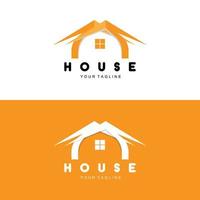 huis ontwerp logo, gebouw logo, eigendom en bouw bedrijf icoon vector