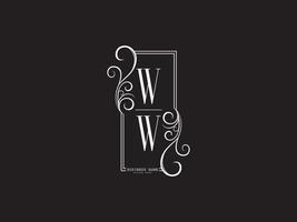 minimalistische ww logo icoon, nieuw ww luxe logo icoon ontwerp vector