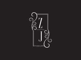 creatief zj jz luxe logo brief vector beeld ontwerp