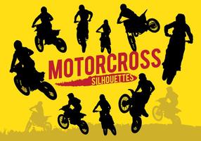 Motorcross Silhouetten vector