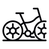 fiets icoon, schets stijl vector
