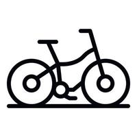 modern huur fiets icoon, schets stijl vector
