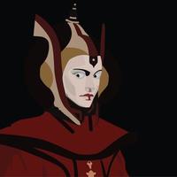 koningin amidala ster oorlogen vector