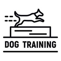 hond opleiding logo, schets stijl vector