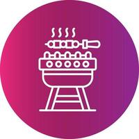 bbq creatief icoon ontwerp vector