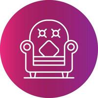 fauteuil creatief icoon ontwerp vector