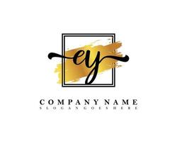 ey eerste handschrift logo concept vector