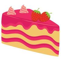cake die gemakkelijk kan worden gewijzigd of bewerkt vector