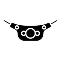 visvangst riem glyph icoon vector