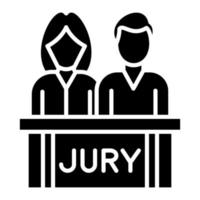 jury glyph icoon vector