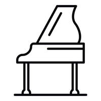 groots piano icoon, schets stijl vector