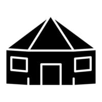 yurt glyph icoon vector