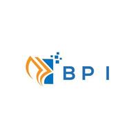 bpi credit reparatie accounting logo ontwerp Aan wit achtergrond. bpi creatief initialen groei diagram brief logo concept. bpi bedrijf financiën logo ontwerp. vector