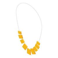 luxe ketting icoon, isometrische stijl vector