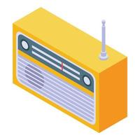 radio icoon, isometrische stijl vector