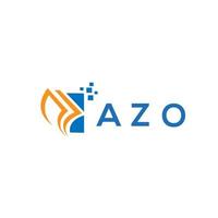 azo credit reparatie accounting logo ontwerp Aan wit achtergrond. azo creatief initialen groei diagram brief logo concept. azo bedrijf financiën logo ontwerp. vector
