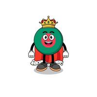 mascotte illustratie van Bangladesh vlag koning vector