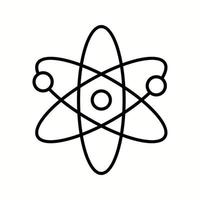 uniek atomair structuur ii vector lijn icoon