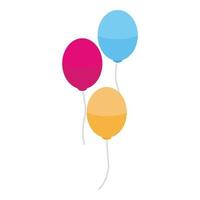 verjaardag lucht ballonnen icoon, isometrische stijl vector