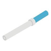 pipet icoon, isometrische stijl vector