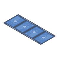 bioscoop film icoon, isometrische stijl vector