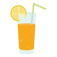 sap cocktail icoon, vlak stijl vector