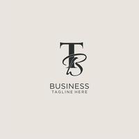 initialen tb brief monogram met elegant luxe stijl. zakelijke identiteit en persoonlijk logo vector