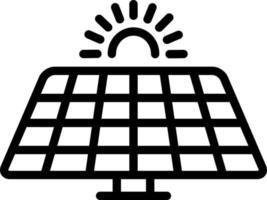 lijn icoon voor zonne- vector