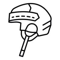 hockey helm icoon, schets stijl vector