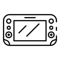 Scherm gamepad icoon, schets stijl vector