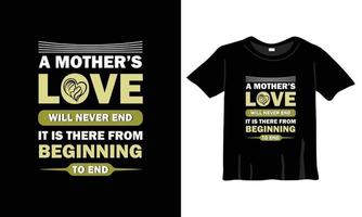 moeder liefde t overhemd ontwerp vector
