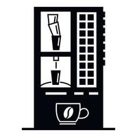 verkoop koffie machine icoon, gemakkelijk stijl vector