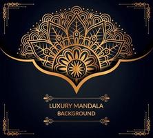 luxe sier- mandala achtergrond ontwerp met gouden mandala vrij vector het dossier