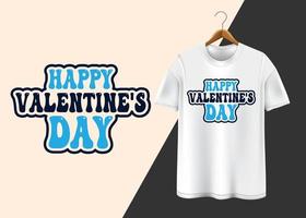 gelukkig Valentijnsdag dag typografie t-shirt ontwerp vector