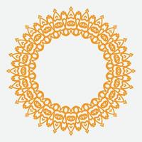 ronde ornament of cirkel kader met modern kleur. geschikt voor traditioneel ontwerp of wijnoogst ontwerp vector