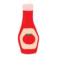 ketchup icoon, tekenfilm stijl vector