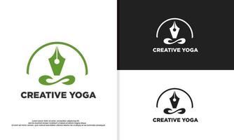 logo illustratie vector grafisch van creatief yoga.