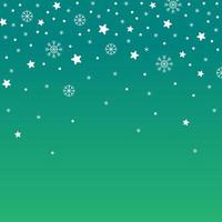 schattig vrolijk Kerstmis ster sneeuw sneeuwvlok confetti element ditsy bestrooi fonkeling schijnen klein stip voorjaar lijn abstract helling groen patroon kader achtergrond voor Kerstmis partij vector