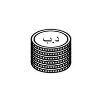 Bahrein valuta icoon symbool, bahraini dinar, bhd teken. vector illustratie