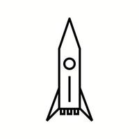 uniek ruimte shuttle vector lijn icoon