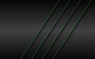 zwart metaal abstract achtergrond met groen lijnen. vector zakelijke ontwerp concept