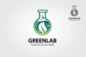 groen laboratorium vector logo sjabloon. de veelzijdig groen laboratorium logo is veelzijdig voor vernieuwend experimenten. een modern en professioneel identiteit, Super goed voor uw bedrijf.