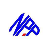 npp brief logo creatief ontwerp met vector grafisch, npp gemakkelijk en modern logo.