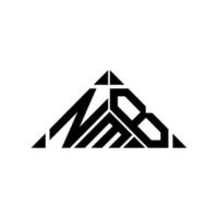 nmb brief logo creatief ontwerp met vector grafisch, nmb gemakkelijk en modern logo.