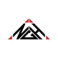 ngh brief logo creatief ontwerp met vector grafisch, ngh gemakkelijk en modern logo.