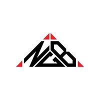 ngb brief logo creatief ontwerp met vector grafisch, ngb gemakkelijk en modern logo.