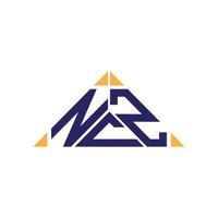 ncz brief logo creatief ontwerp met vector grafisch, ncz gemakkelijk en modern logo.
