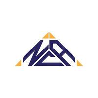 nca brief logo creatief ontwerp met vector grafisch, nca gemakkelijk en modern logo.