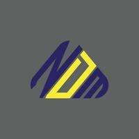 ndm brief logo creatief ontwerp met vector grafisch, ndm gemakkelijk en modern logo.